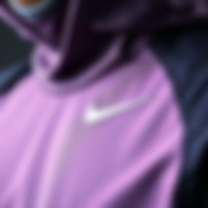 Close-up of innovative fabric technology in sportswear