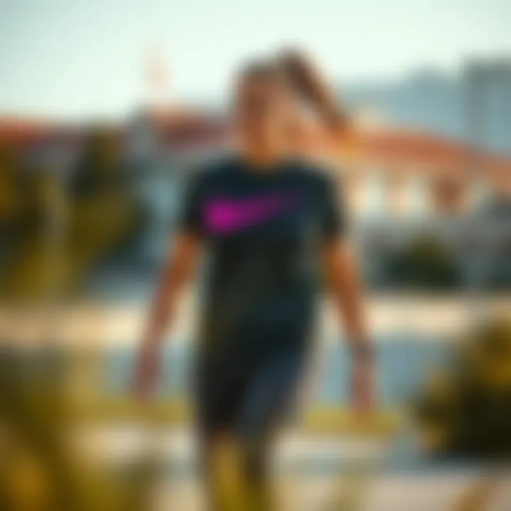 Stylish Nike TS sports outfit for fitness enthusiasts