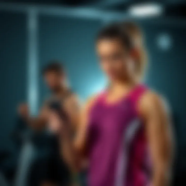 Personalized fitness goals being set and monitored