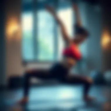 Yoga pose focusing on hip and glute strength