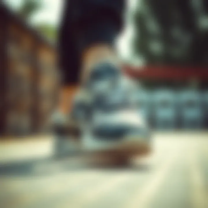 Puma shoes worn in an active outdoor setting