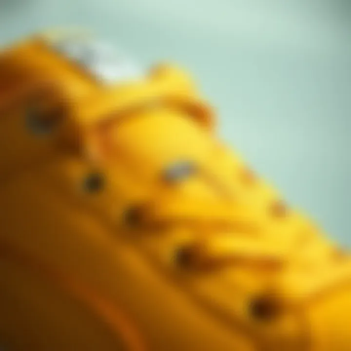Close-up of high-quality materials used in Puma footwear