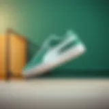 Stylish Puma green and white sneaker design