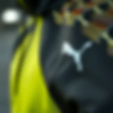 Close-up view of the innovative fabric used in Puma Nitro clothing