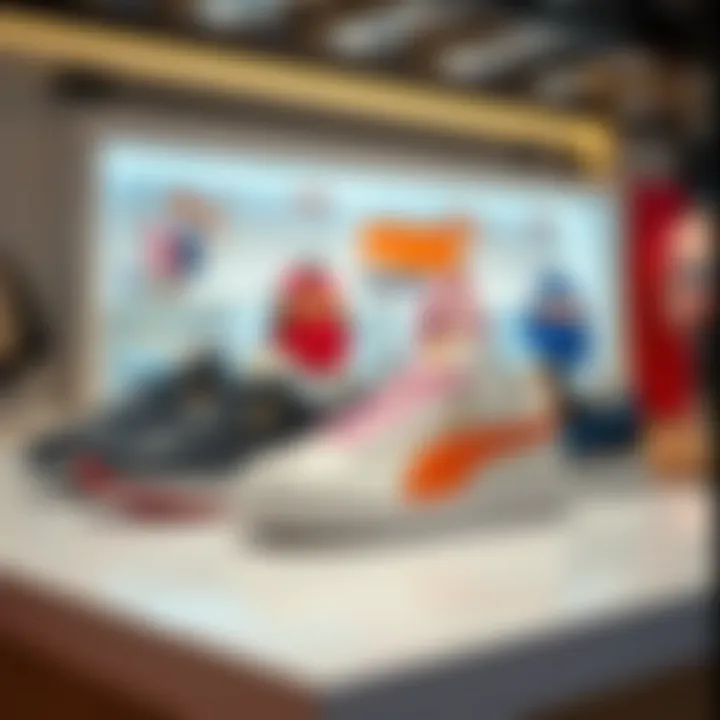 Puma sneakers displayed in a fashionable setting