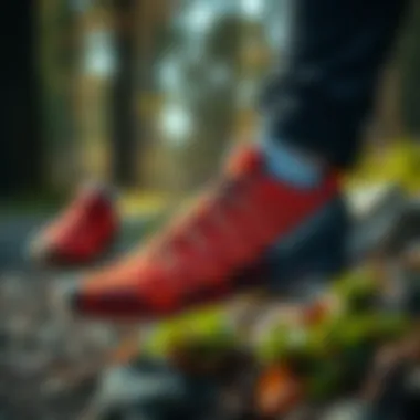 Highlighting the high-quality materials used in Salomon footwear