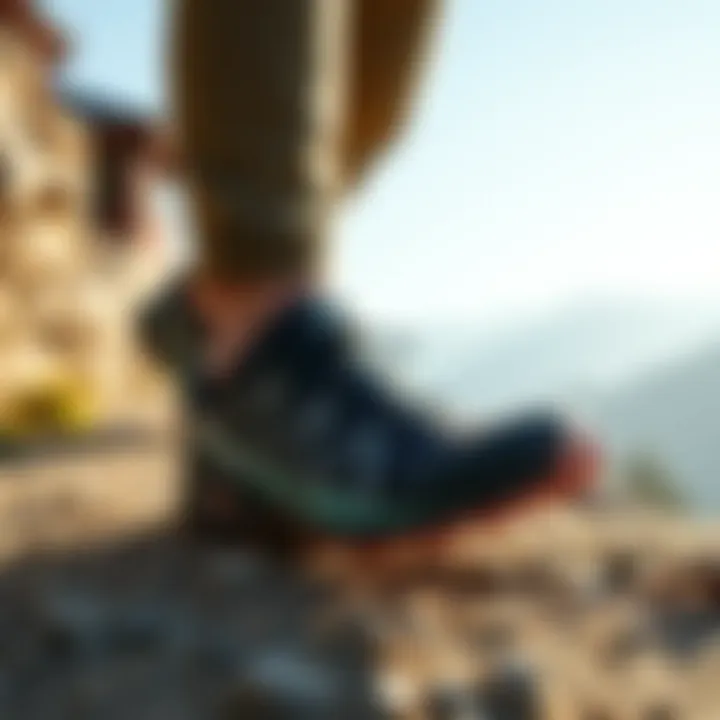 Depicting the performance of Salomon shoes in various terrains