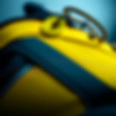 Close-up of Salomon XA Collider 2 materials