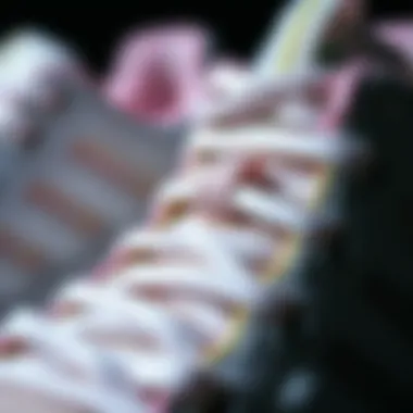 Close-up view of the materials used in the sneaker