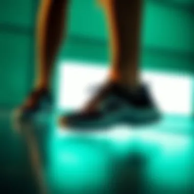 Performance showcase of the sneaker during an active lifestyle