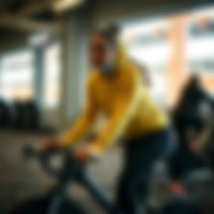 Optimal Spinning Attire Spinning attire showcasing optimal comfort and style