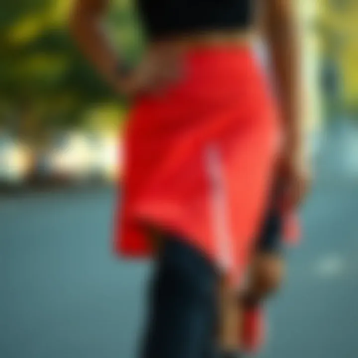 A stylish sports skirt designed for active movement