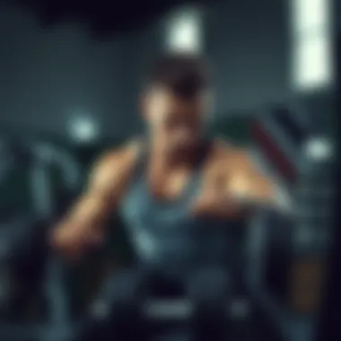 Athlete engaging in a high-intensity workout