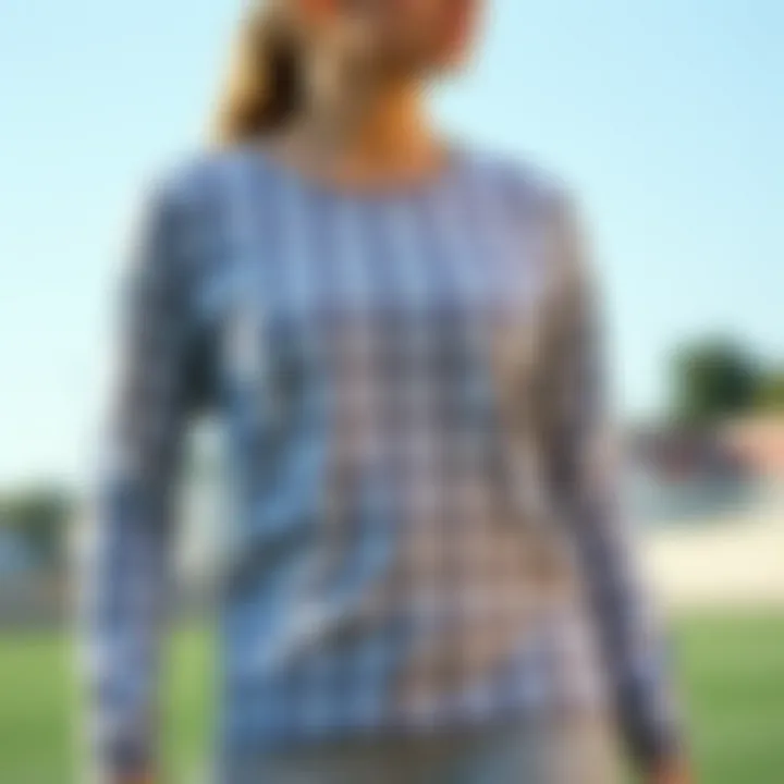 Stylish long-sleeved top showcasing modern design