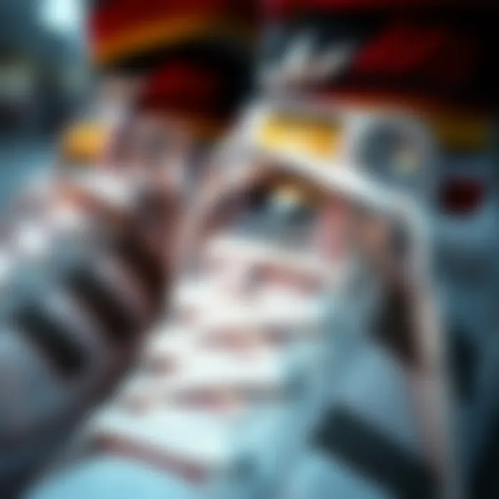 Close-up of sneaker detailing and design