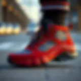 Stylish winter footwear showcasing modern design