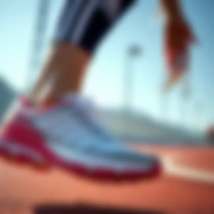 A woman enjoying sports activities while wearing Adidas shoes